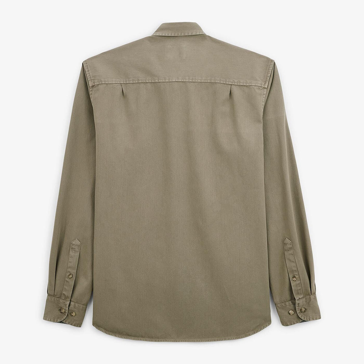 Thick plain sage cotton shirt