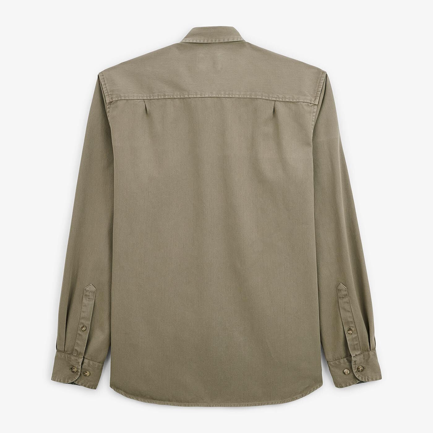 Thick plain sage cotton shirt