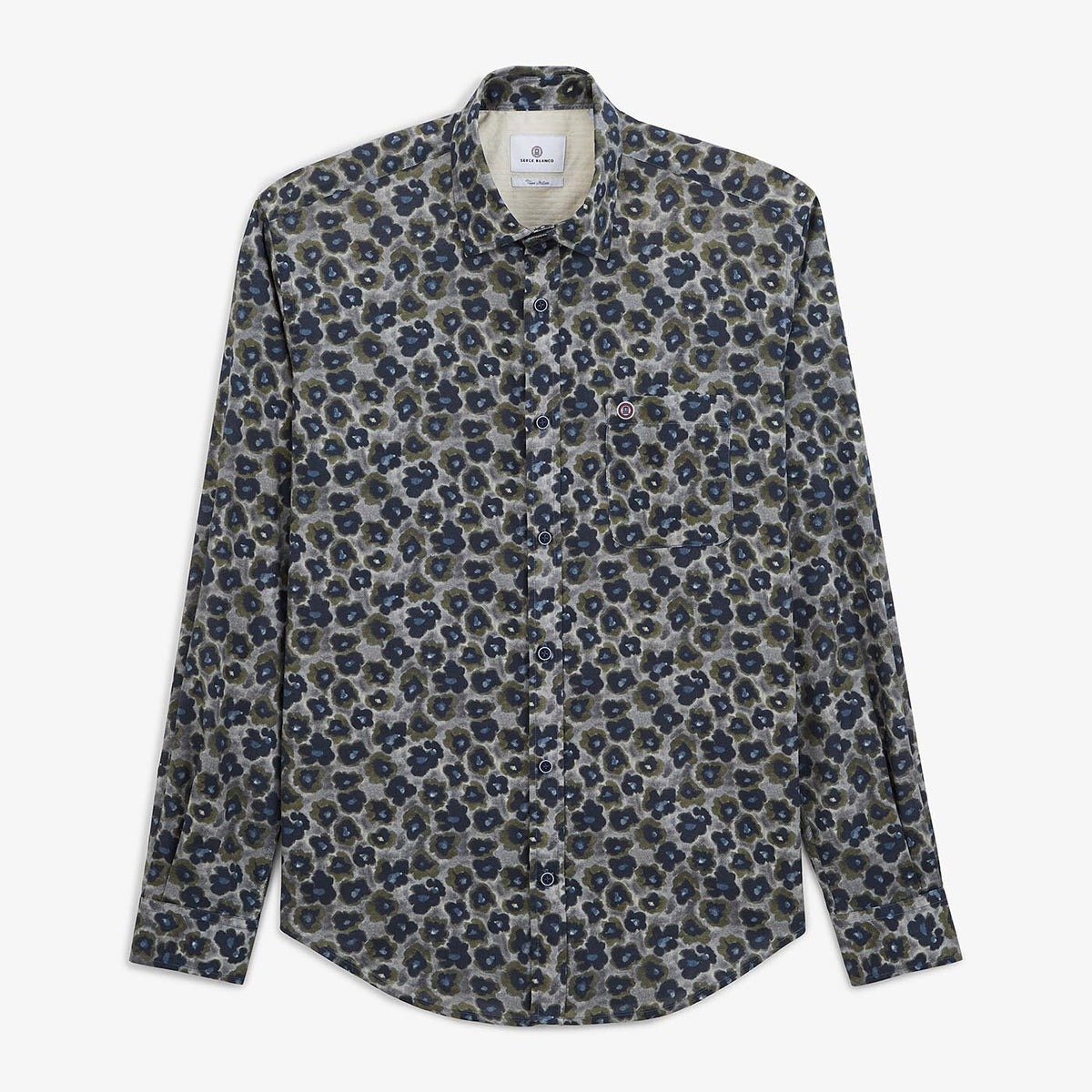 Dark gray printed shirt