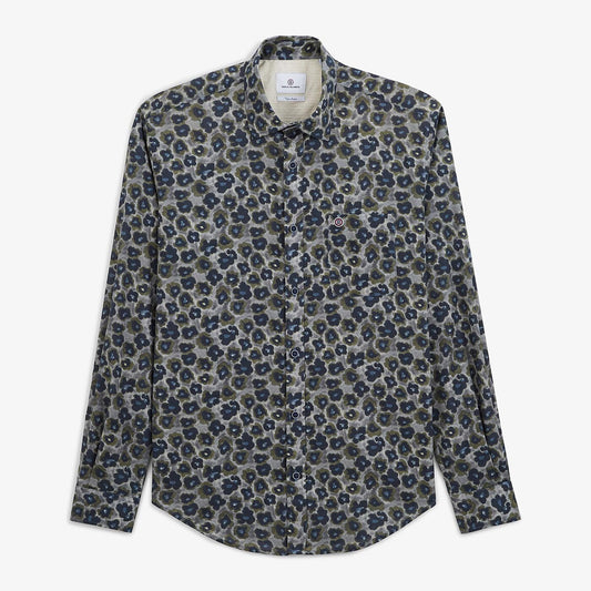 Dark gray printed shirt