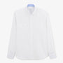 Charles men's white long-sleeved cotton shirt SERGE BLANCO