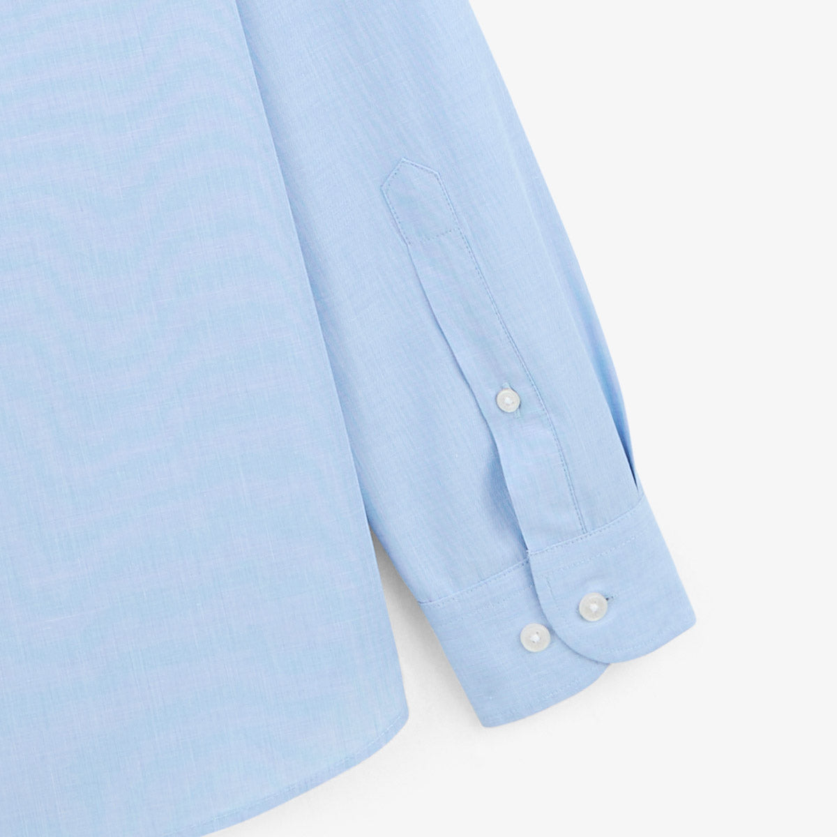 Charles men's sky blue cotton long-sleeved shirt SERGE BLANCO