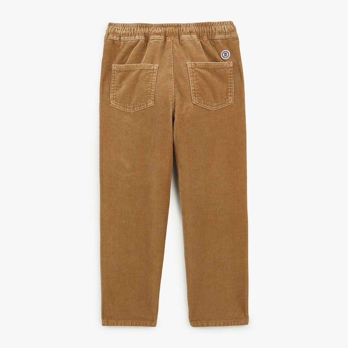 734 Junior velvet chinos with beige elastic waistband