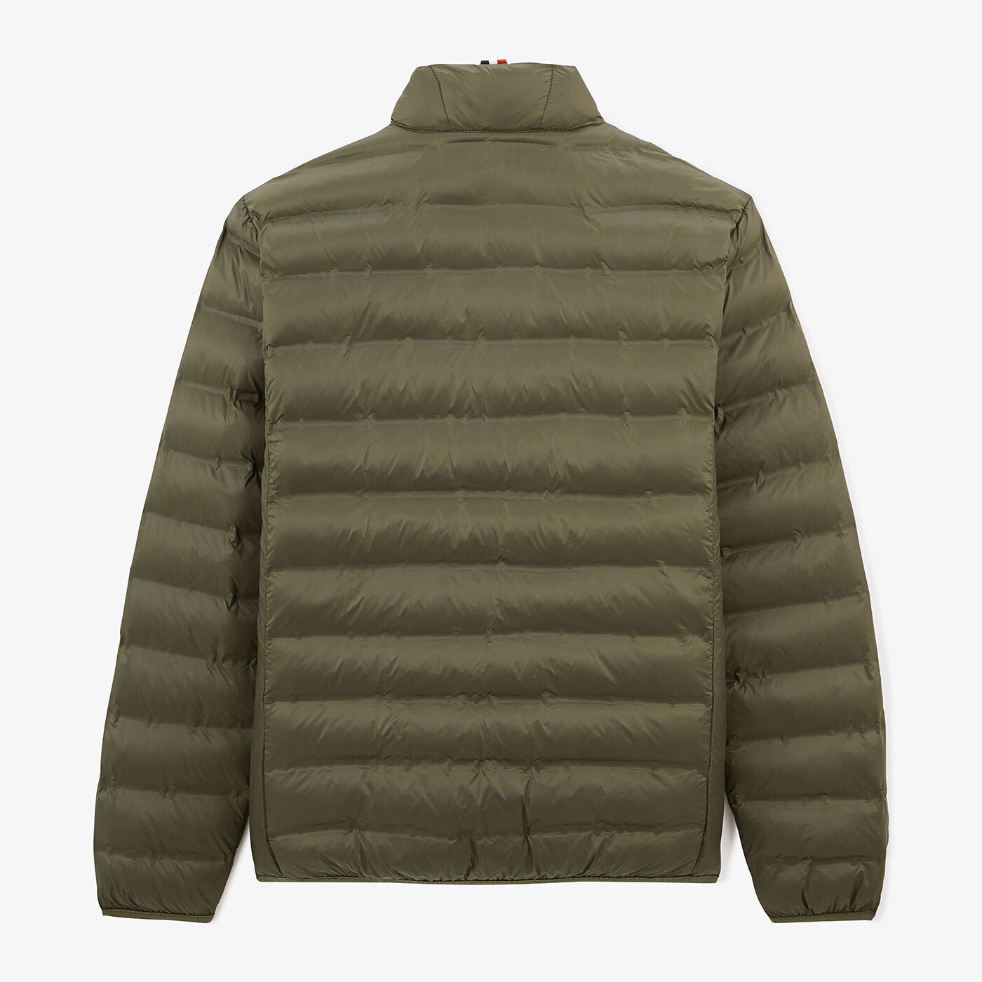 Men's quilted jacket Piumino with long sleeves in military green