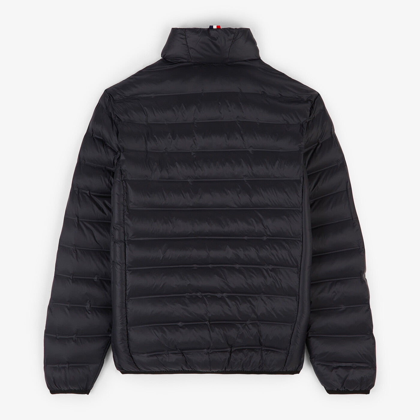 Men's quilted jacket Piumino with long sleeves, black