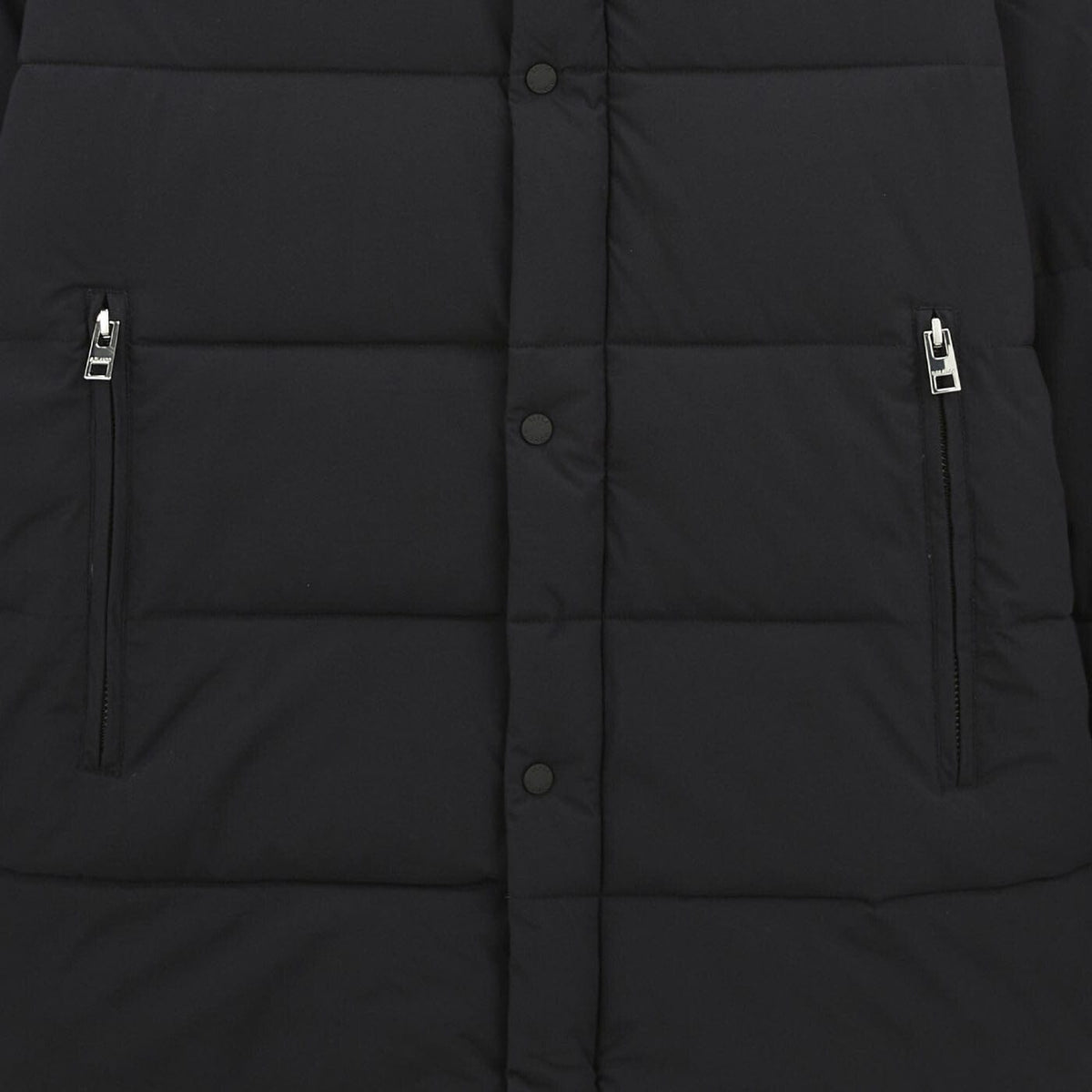 Tignes down jacket with zippered pockets, dark blue