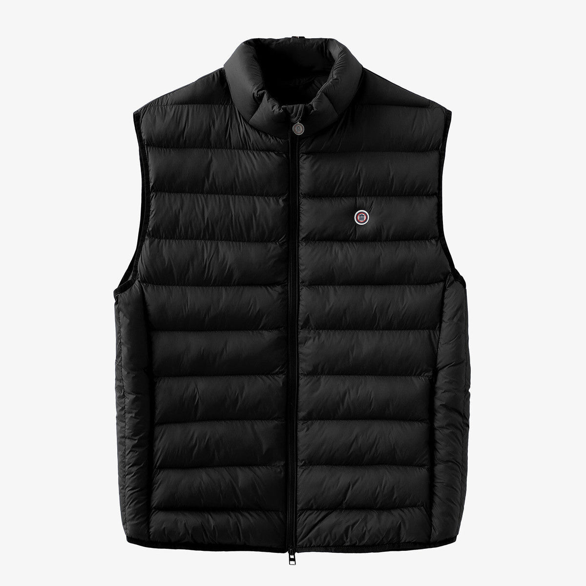 Black sleeveless Piumino jacket