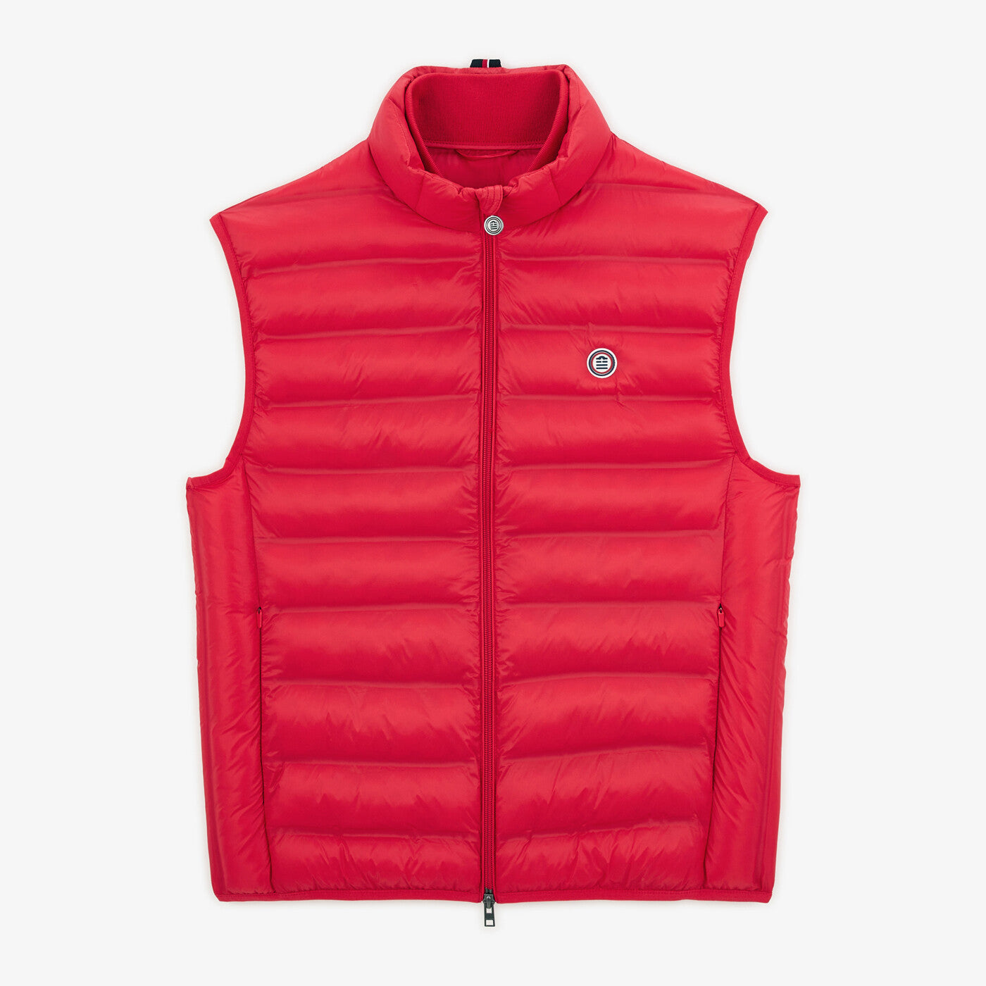 Orange sleeveless Piumino jacket