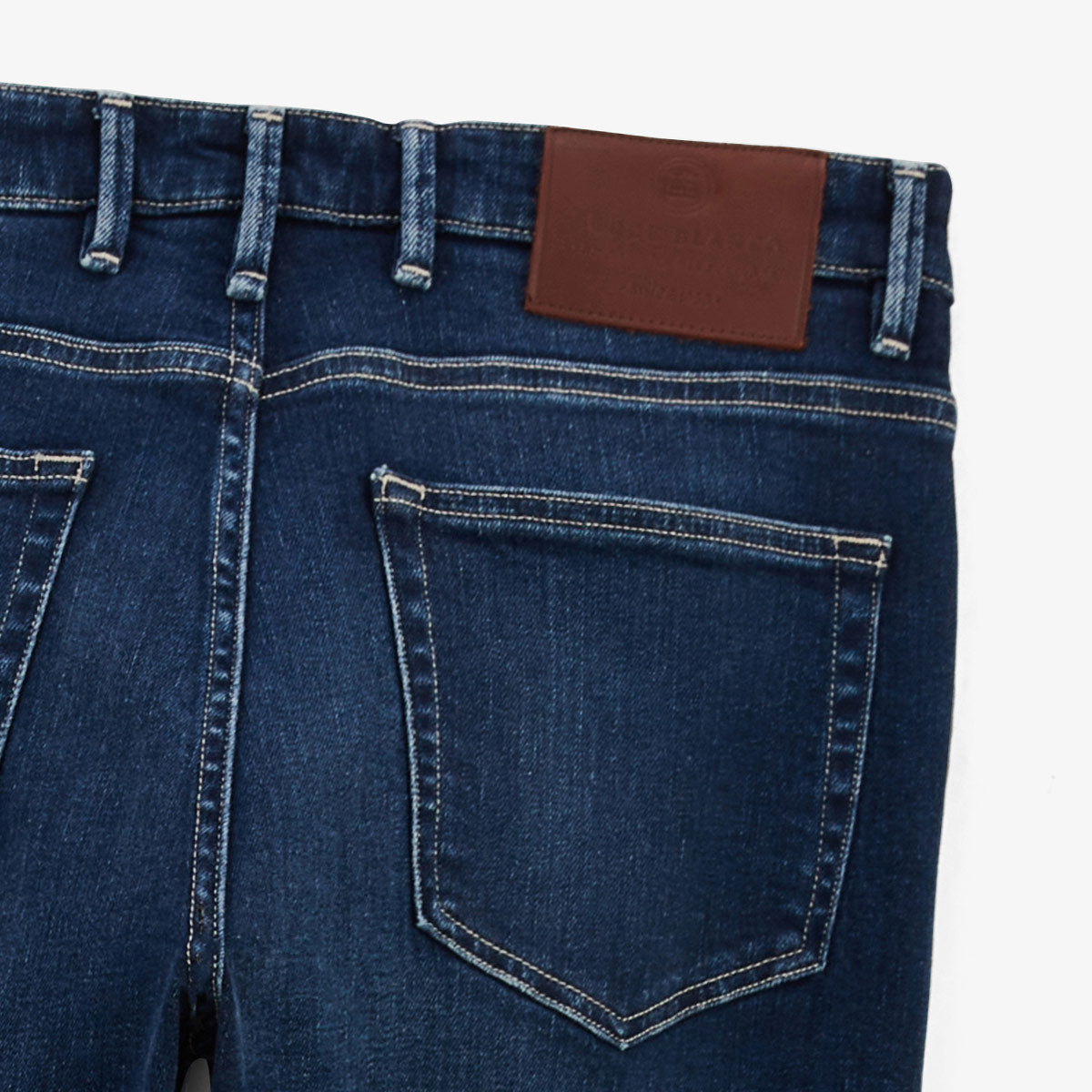 Jean 325 slim powertwist in dark blue cotton MEN SERGE BLANCO