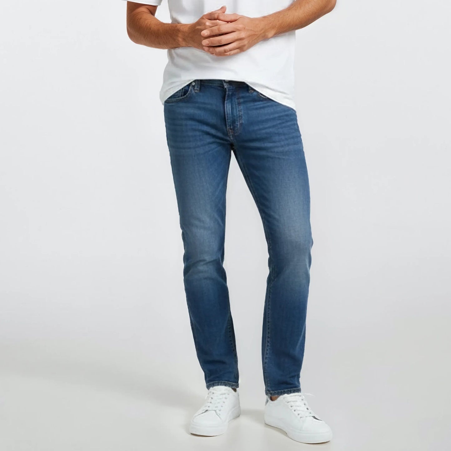 Jean 325 slim fit powertwist blue denim men's serge blanco look
