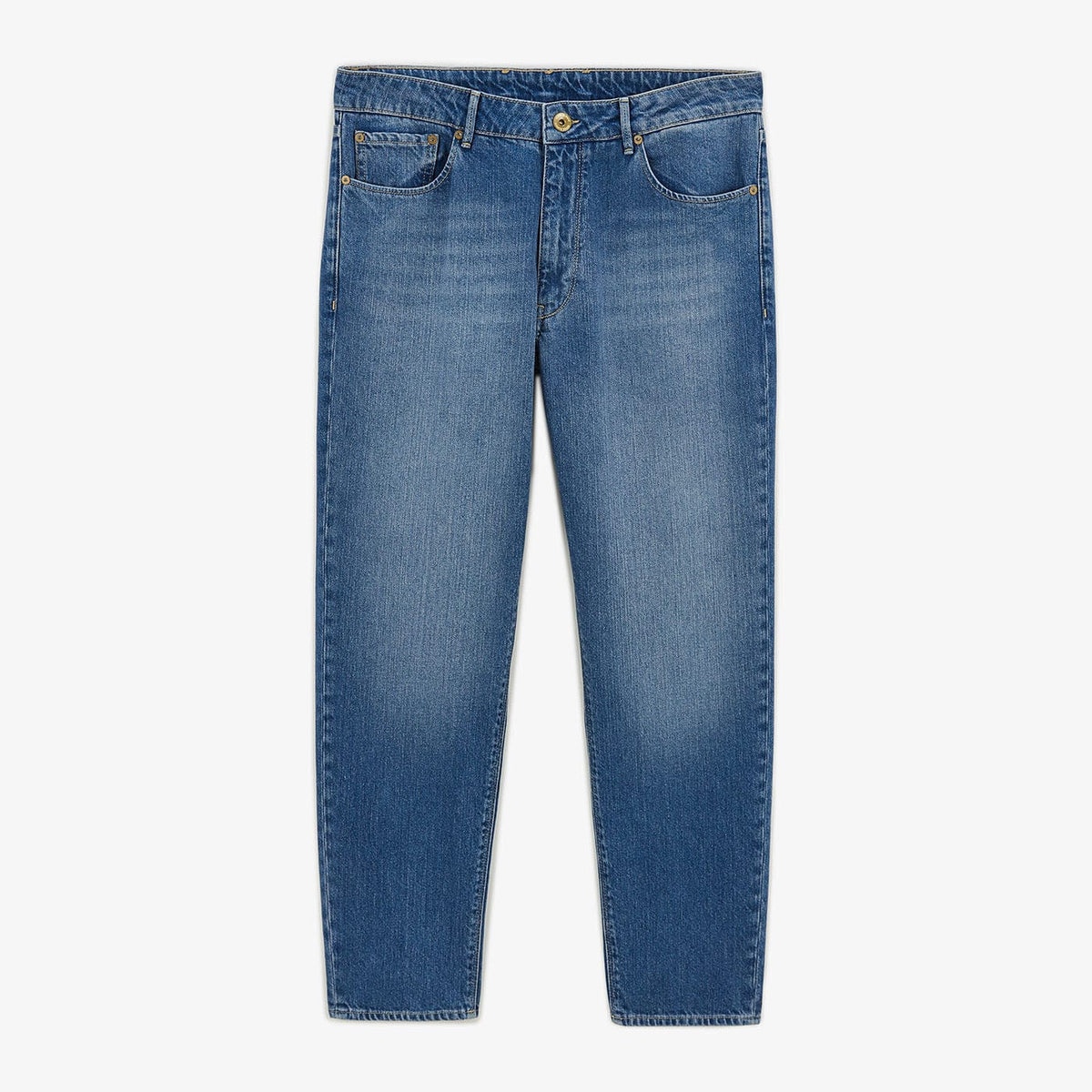 Jean 331 tapered fit in raw blue cotton men's serge blanco