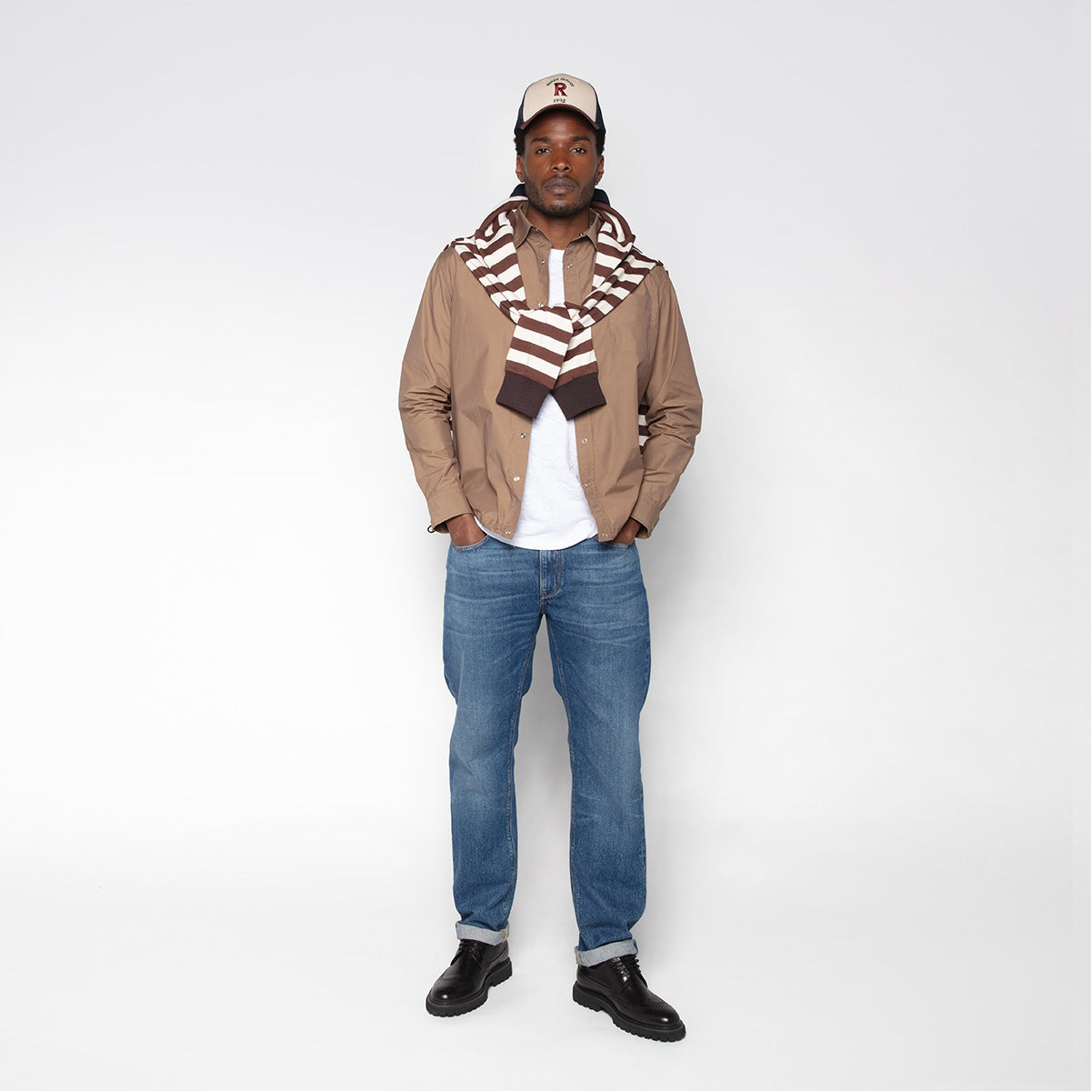 Jean 331 tapered fit stone blue in cotton