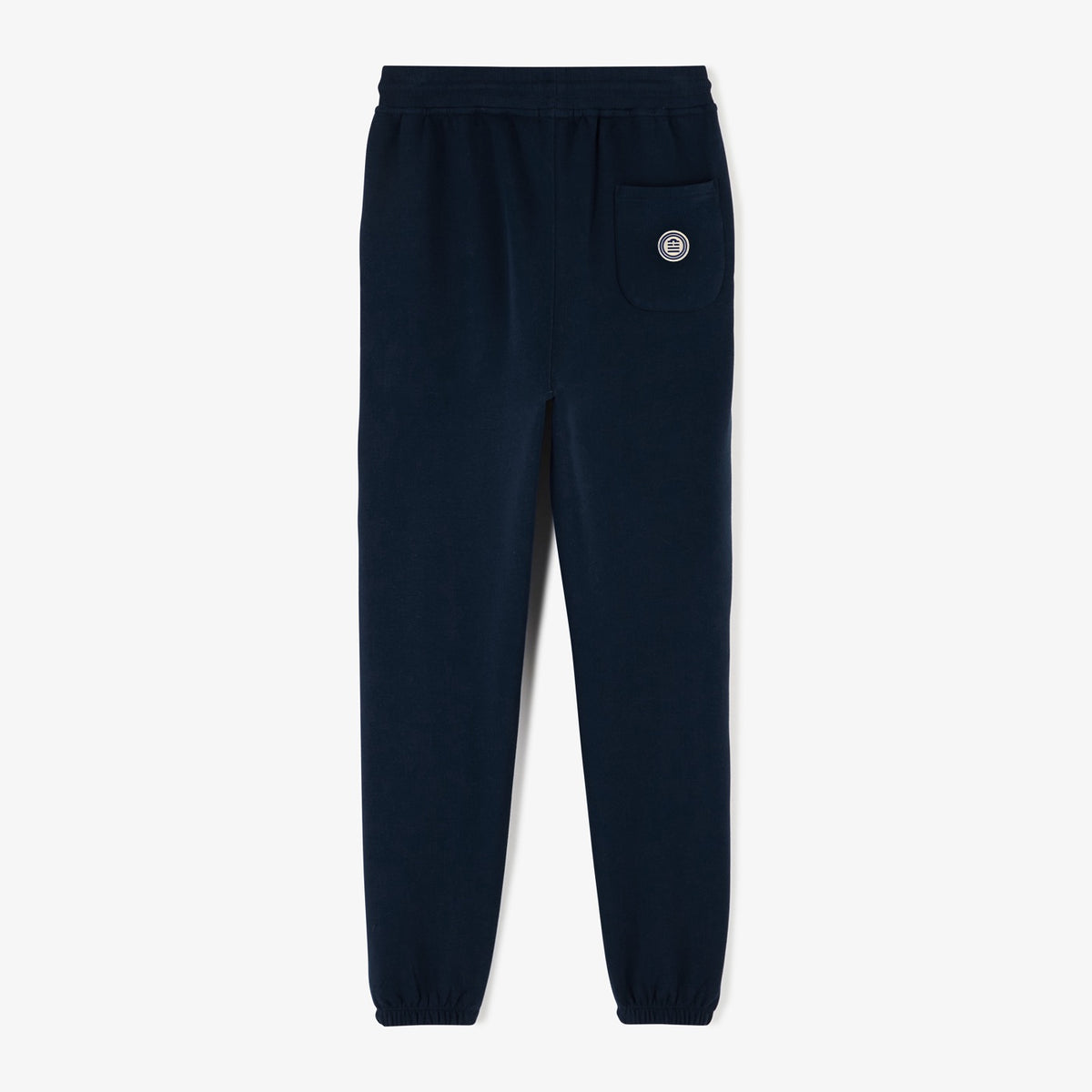 Men's navy blue brushed cotton fleece jogging pants SERGE BLANCO