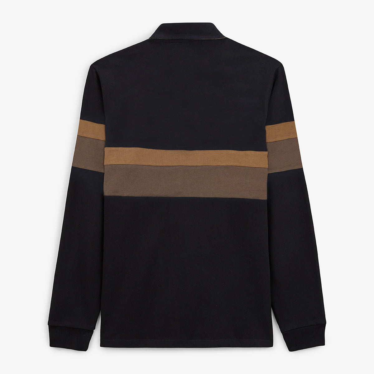 SERGE BLANCO men's black embroidered long-sleeved rugby shirt