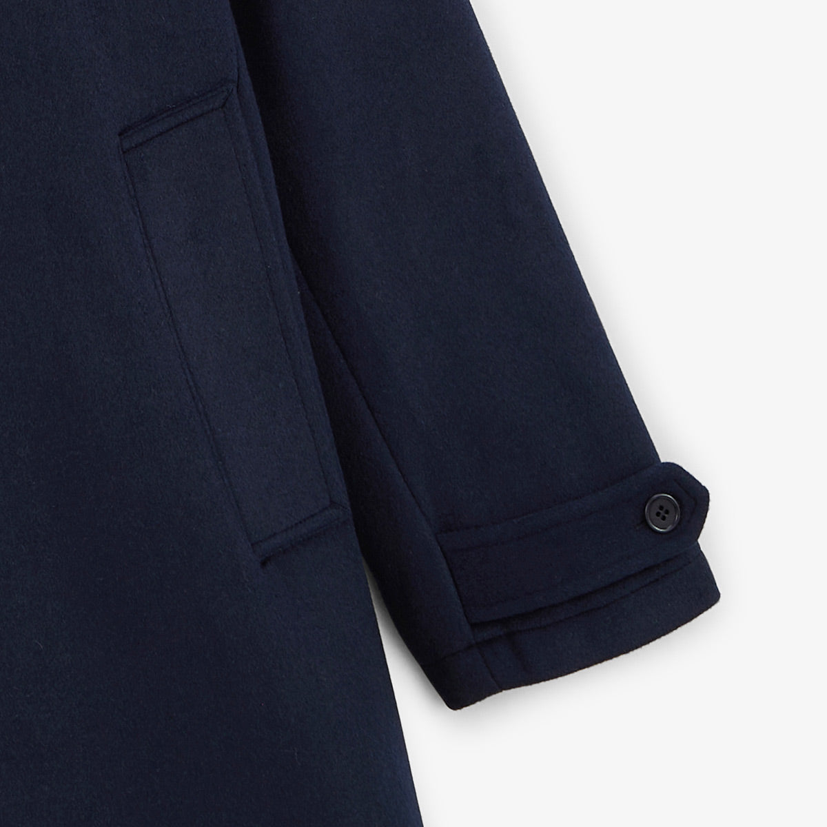 Dark blue Dante wool coat for men by SERGE BLANCO