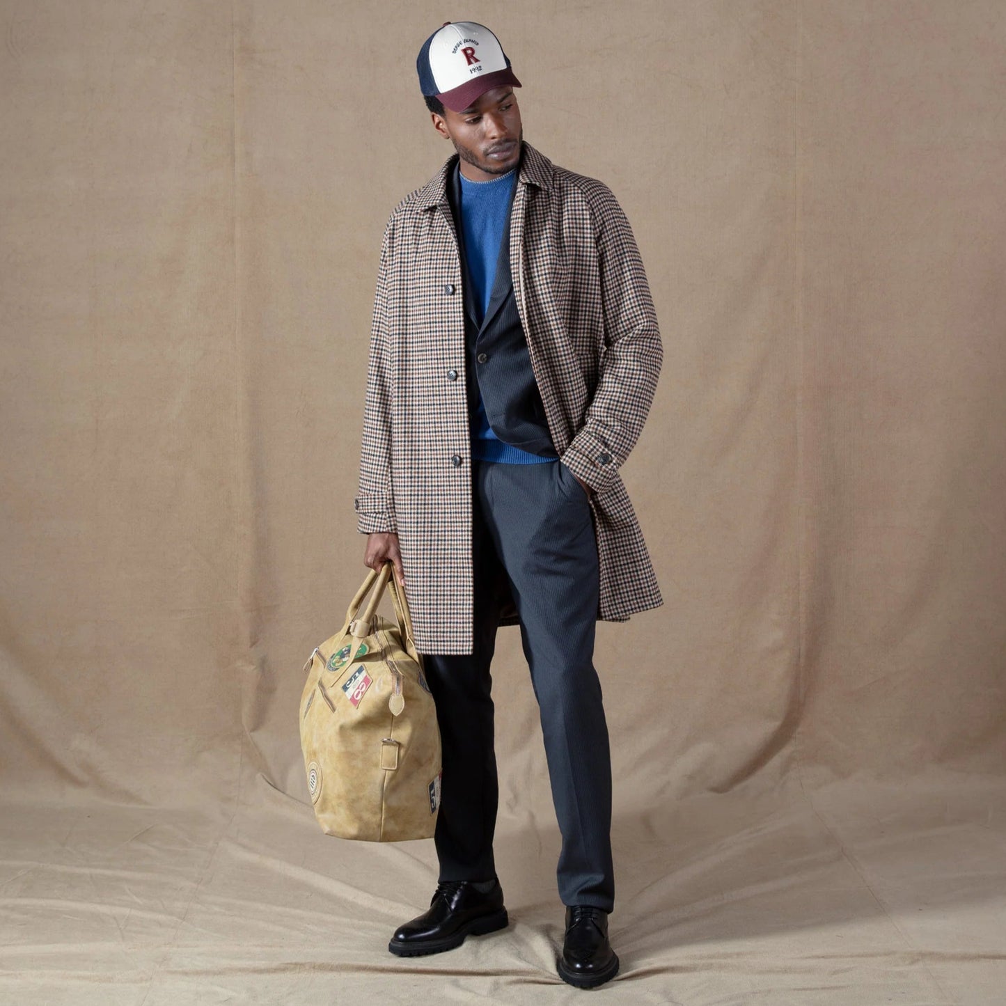 Dante hazelnut serge blanco look coat 