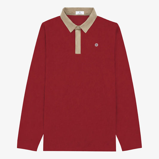 Livio rugby jersey in merlot red jersey