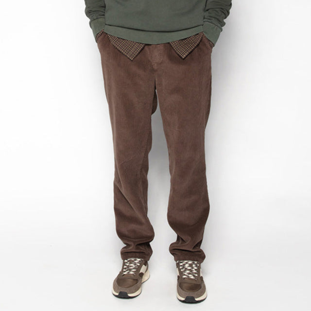 549 regular comfort elasticated ebony brown velvet men's pants SERGE BLANCO