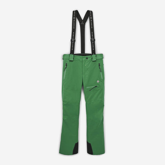Men's olive green Cortina ski pants in serge blanco