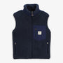 Blue sleeveless fleece jacket for boys Montreal SERGE BLANCO
