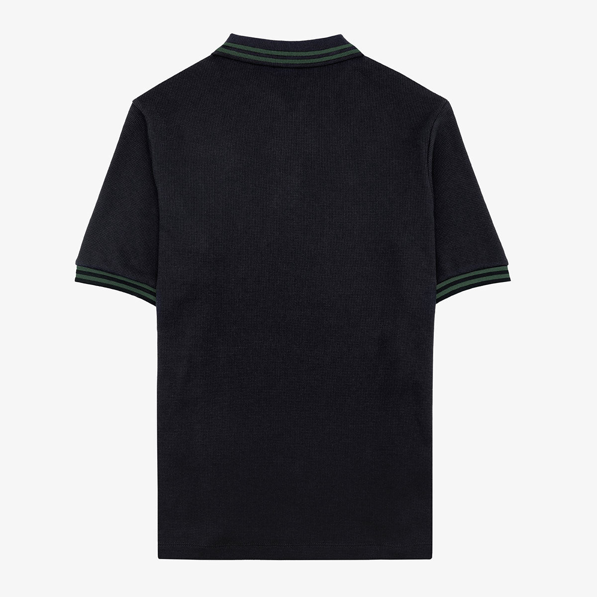Black embossed short-sleeved polo shirt Section Paloise men's serge blanco