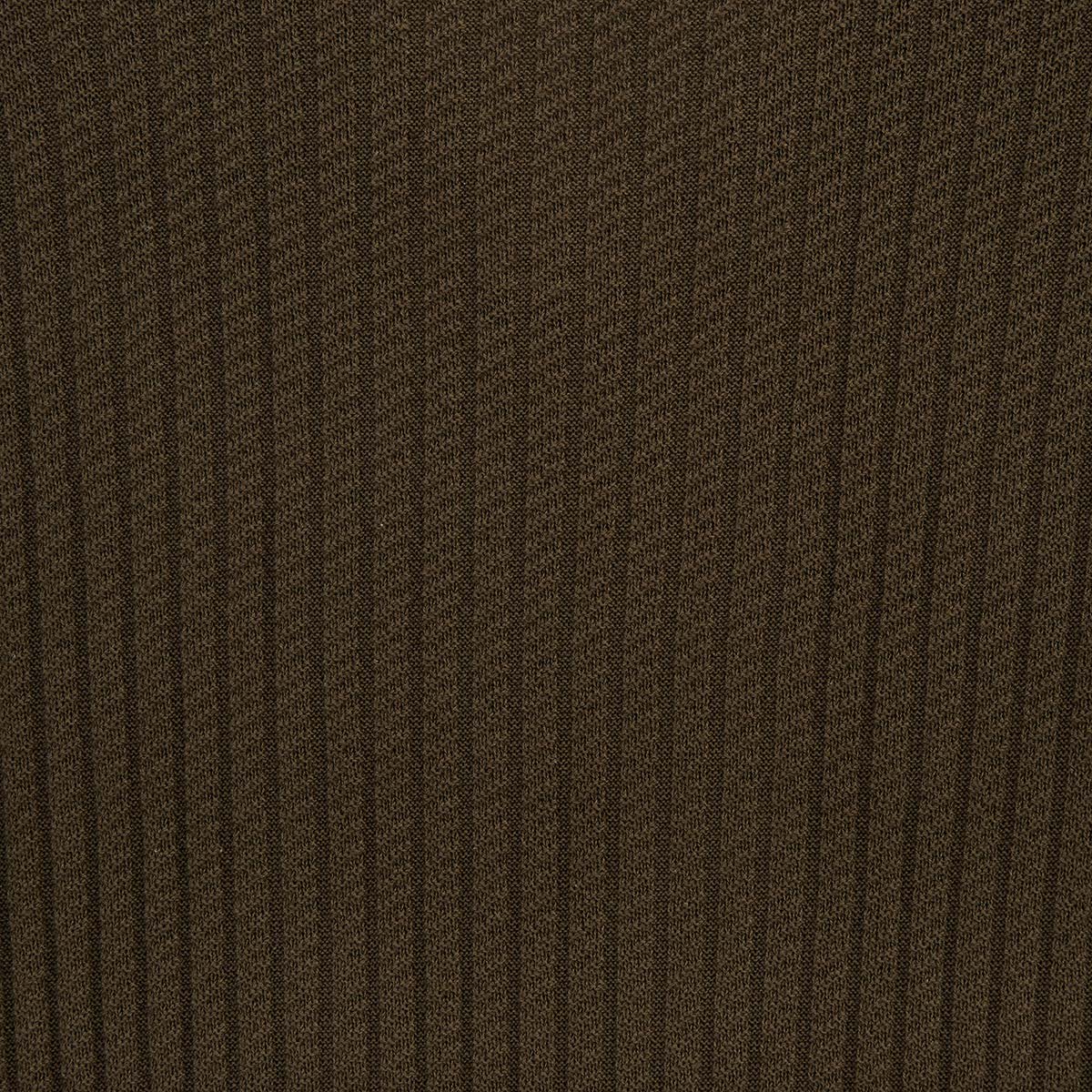 Milan MEN'S SERGE BLANCO clay green cotton and linen polo neck sweater