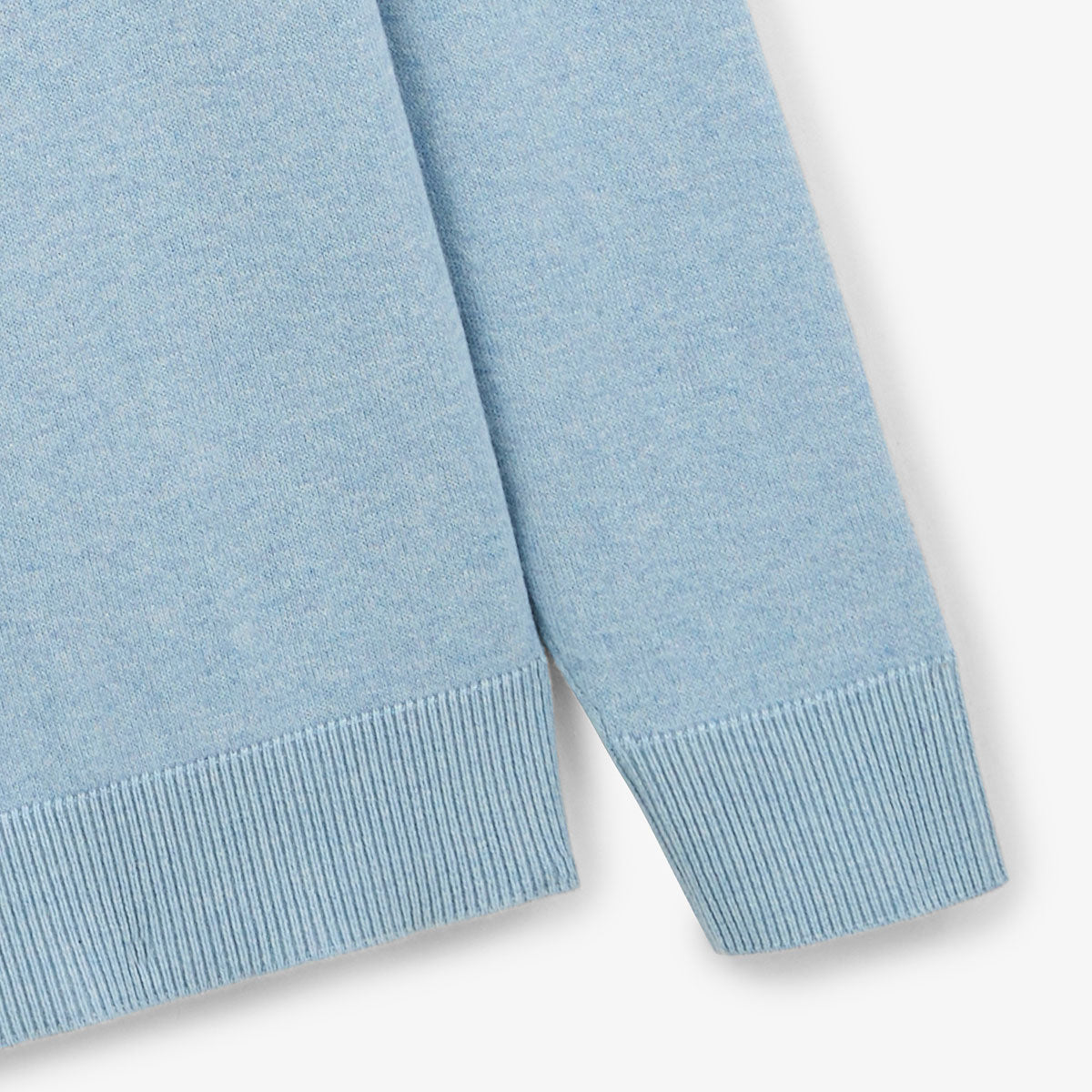 SERGE BLANCO blue cotton crew neck sweater