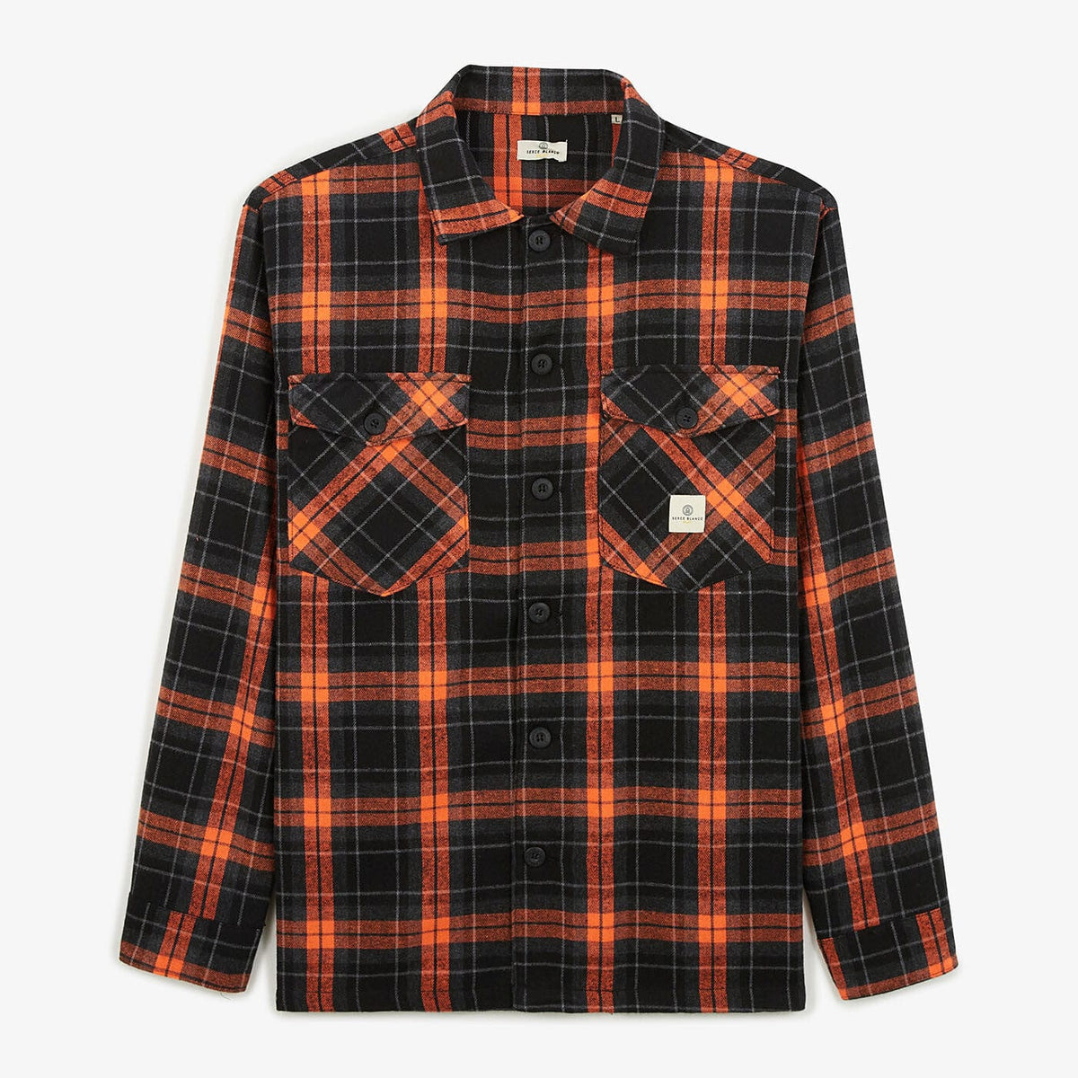 PLAY thick checked overshirt