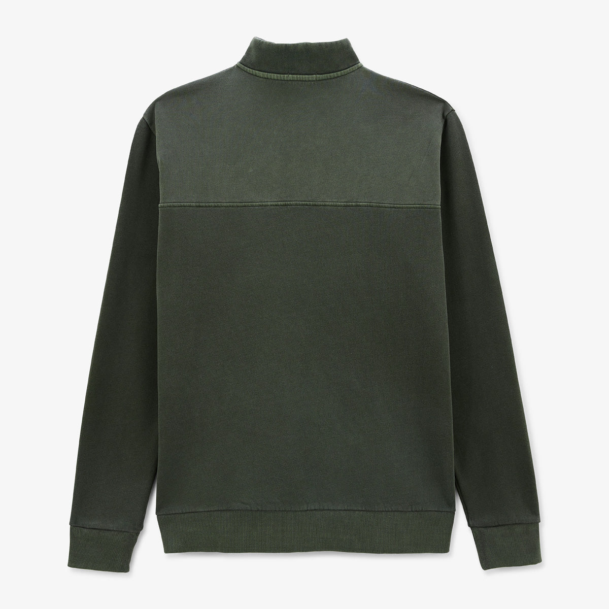 Men's green cotton zip-up hoodie SERGE BLANCO