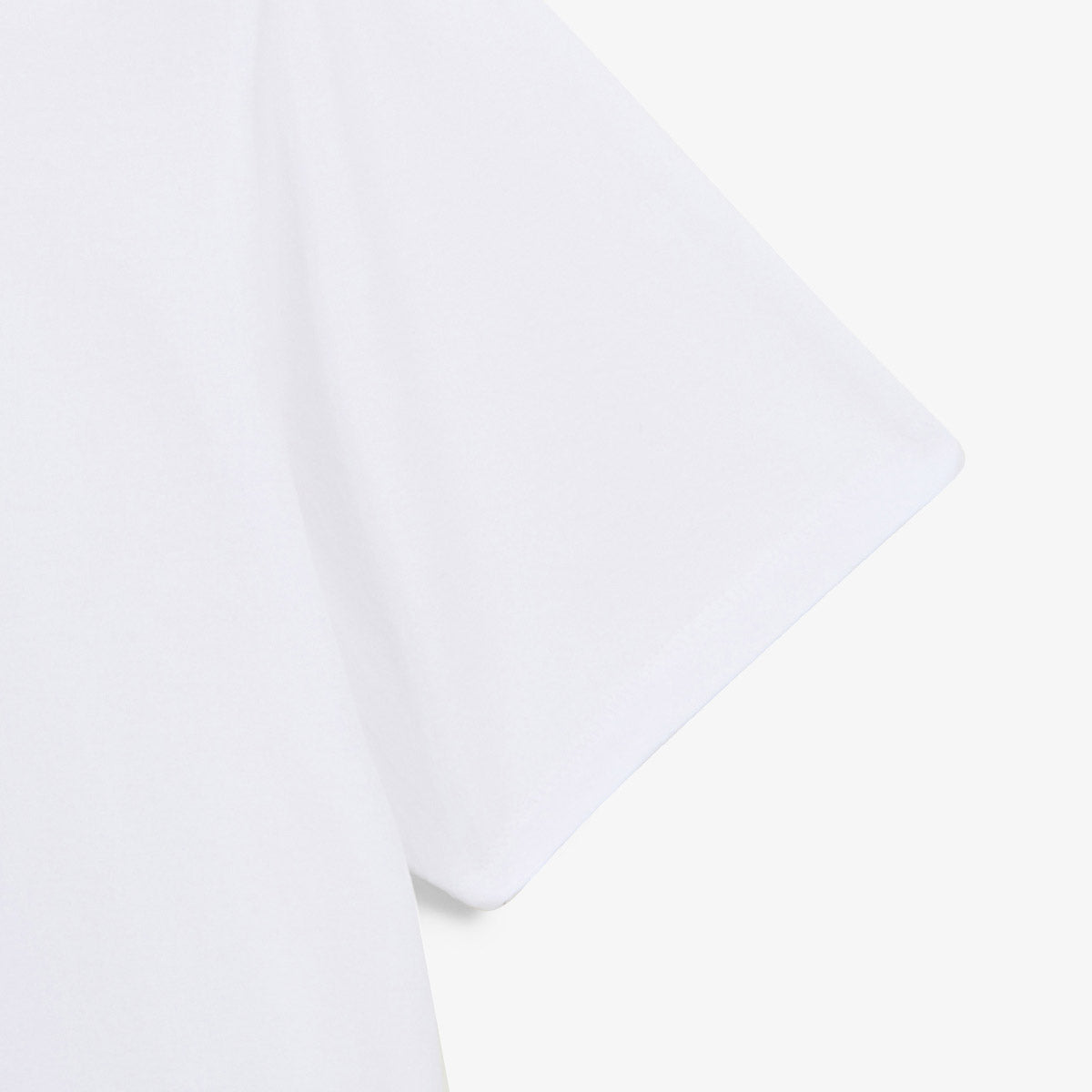 White cotton round neck T-shirt with dragon print on the back MEN SERGE BLANCO