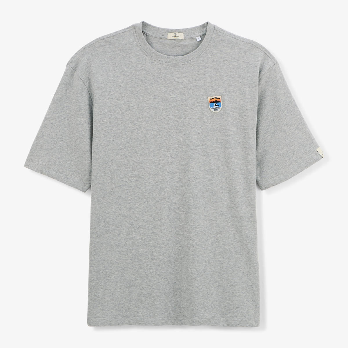 Tancrede Play short-sleeved T-shirt in heather gray cotton