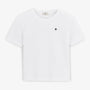 White boys' short-sleeved T-shirt in waffle cotton Toussaint