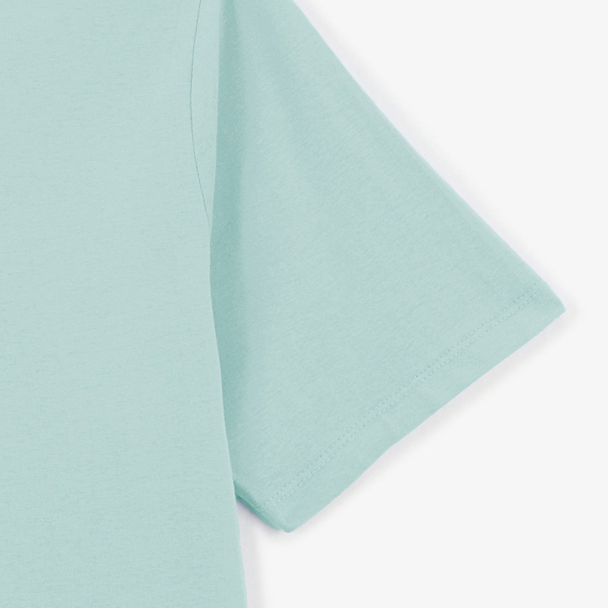 Theo round neck T-shirt in sky blue cotton MEN SERGE BLANCO