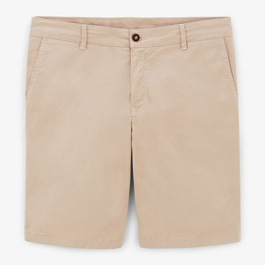 Bermuda Shorts 200 Beige Stretch Cotton Men's SERGE BLANCO