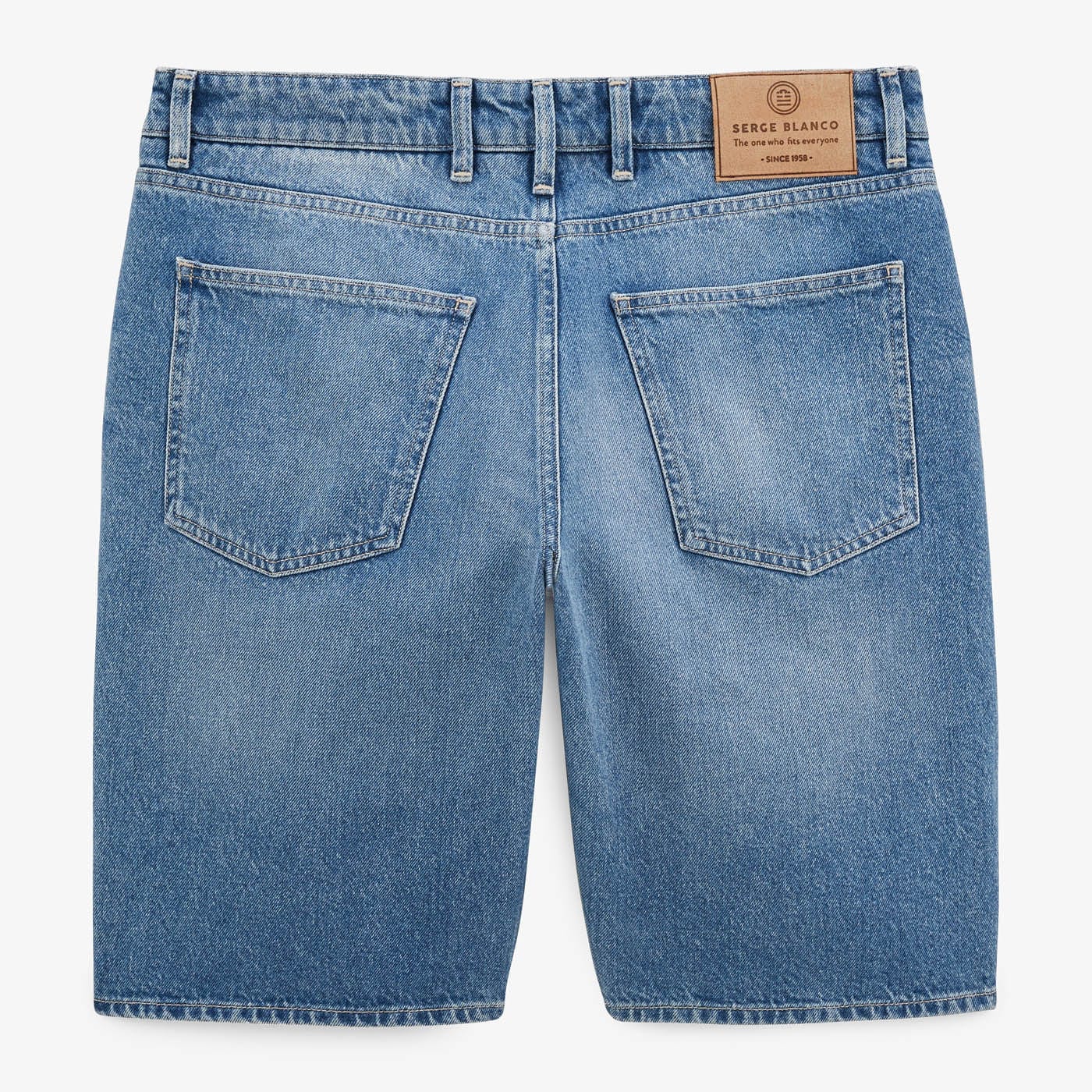 Bermuda 331 tapered stone blue men's Serge Blanco