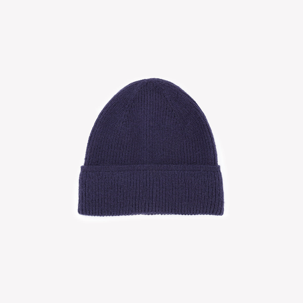 Dark navy blue plain cuffed beanie SERGE BLANCO