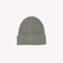 Plain gray melange cuffed beanie SERGE BLANCO
