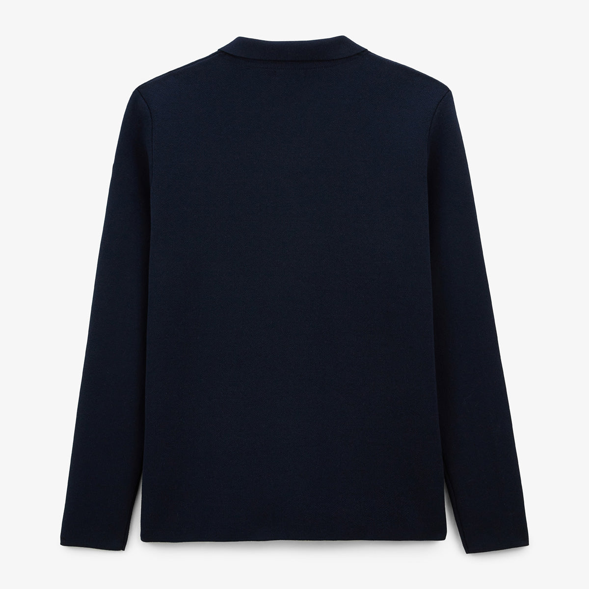 Dark Navy Blue Polo Neck Cardigan Messi Men SERGE BLANCO