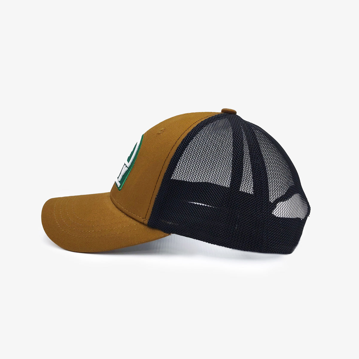 Hazelnut brown mesh trucker cap by Play SERGE BLANCO