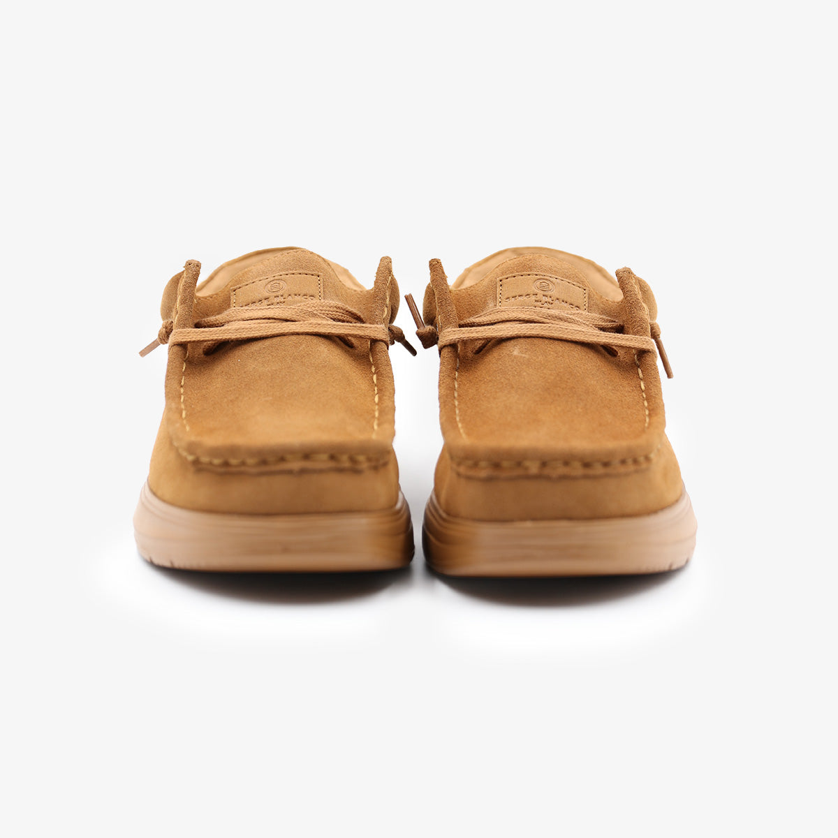 Saint-Jean boat shoe in camel nubuck for men by SERGE BLANCO
