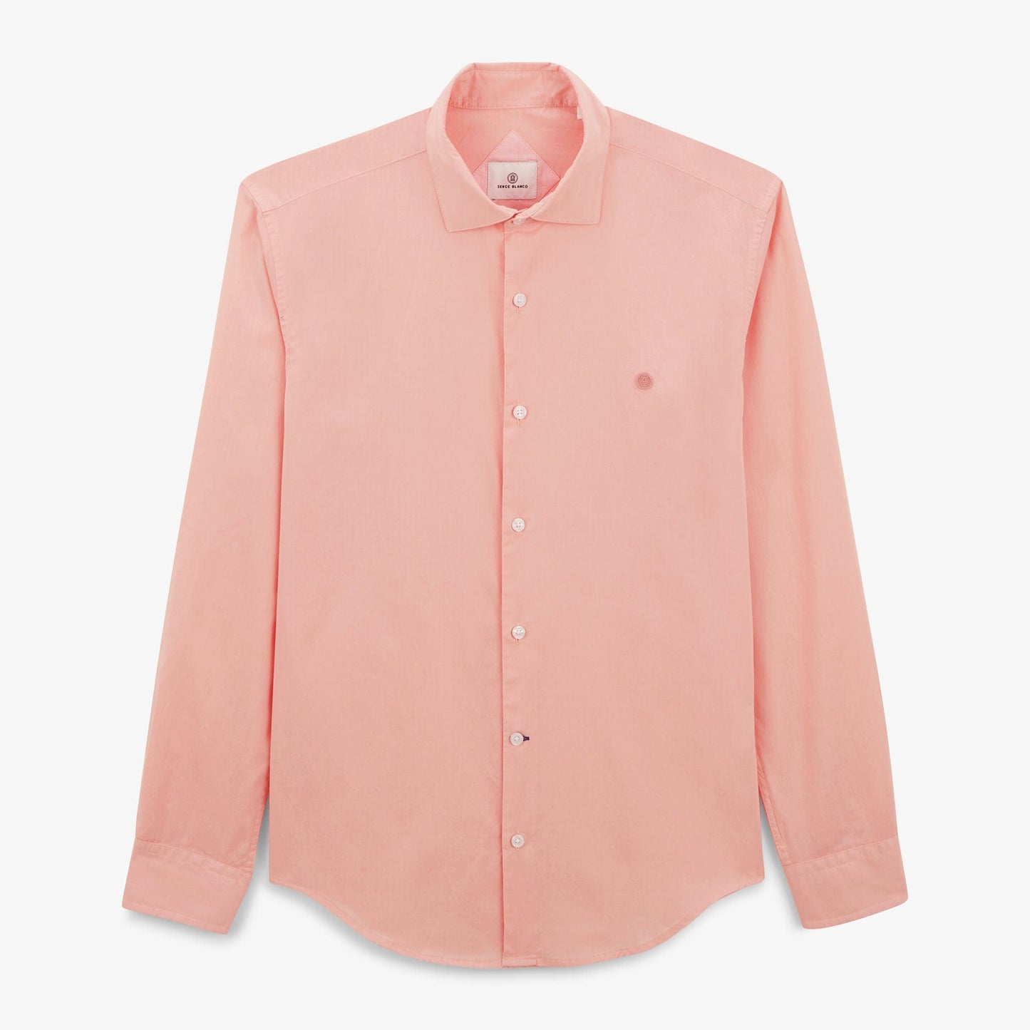 Men's Long-Sleeved Cotton Shirt Skin SERGE BLANCO