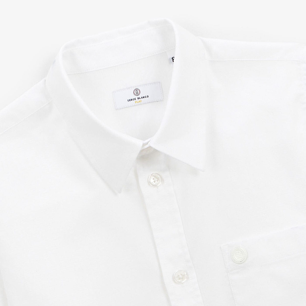 SERGE BLANCO White Regular Oxford Junior Shirt
