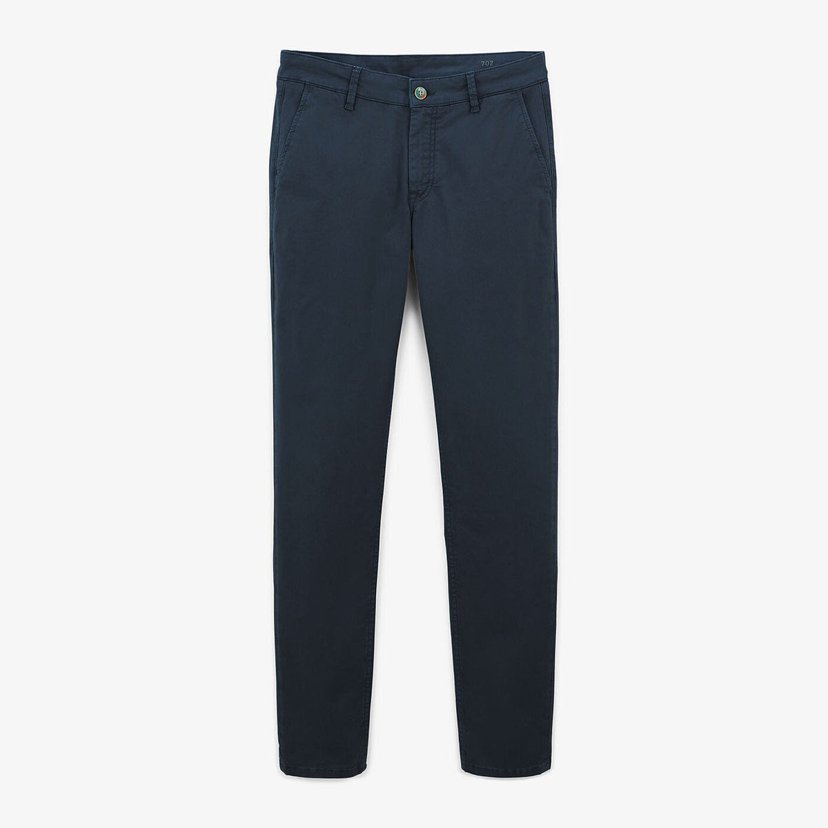Chino 702 Comfort Fit Navy Blue Cotton Men's SERGE BLANCO