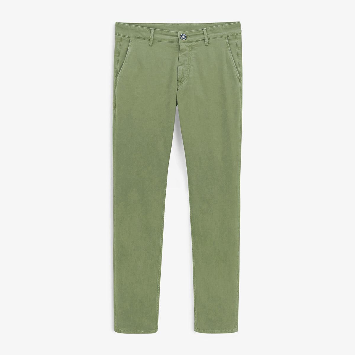 Chino 702 Straight Fit Comfort Military Green Men SERGE BLANCO