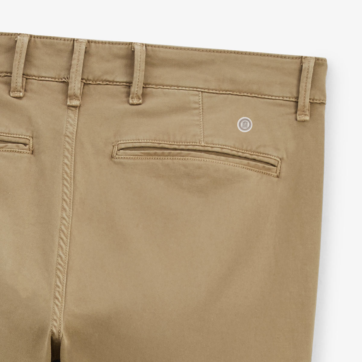 Chino 702 in beige cotton with a comfortable fit MEN SERGE BLANCO