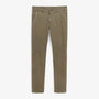 Men's Comfort Fit Cotton Chino Pants in Military Green by SERGE BLANCO