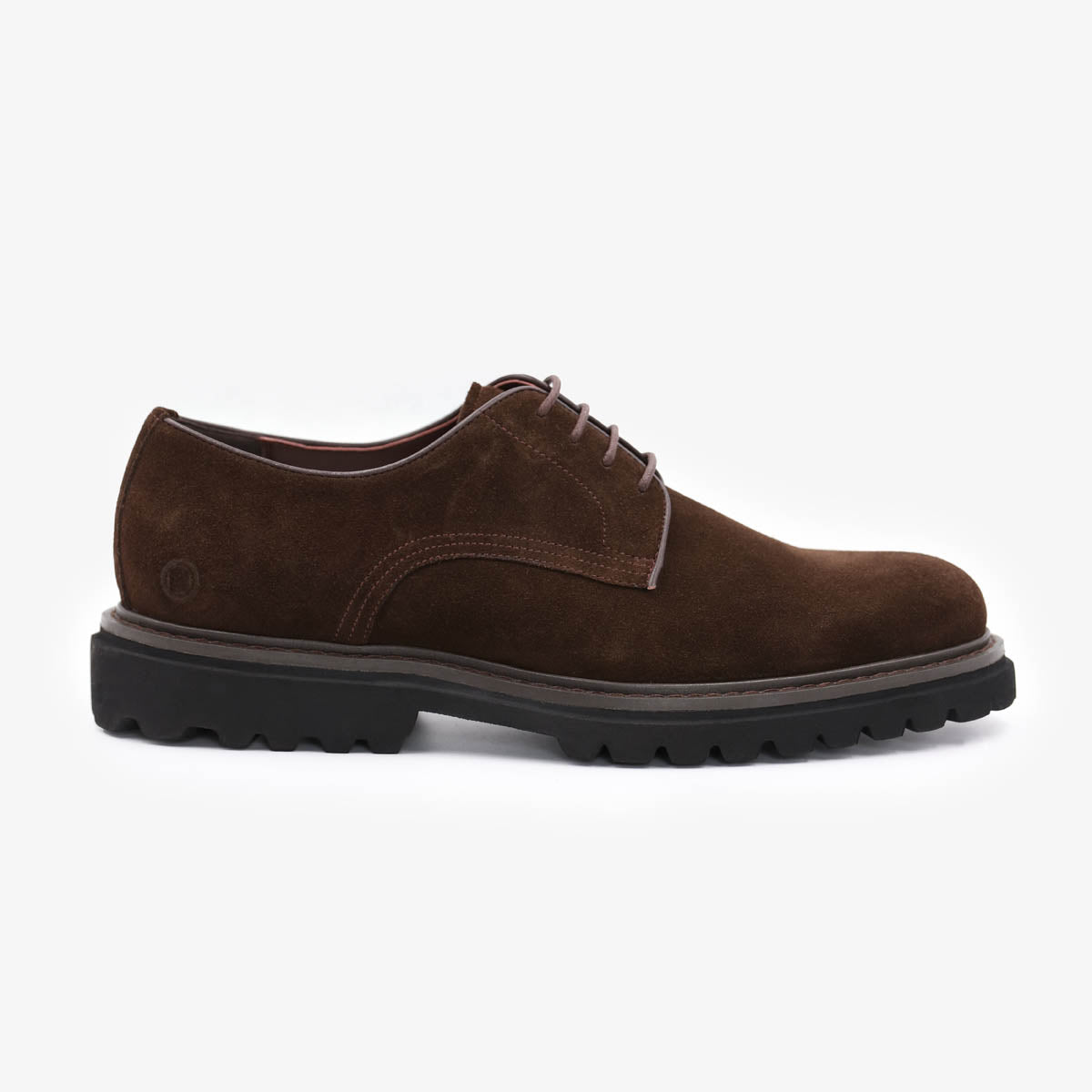 Dark brown Denver men's derby shoes SERGE BLANCO