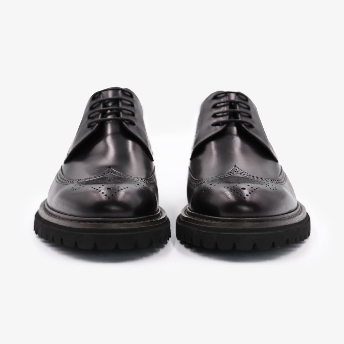 Black Portland Derby Shoes for Men by SERGE BLANCO