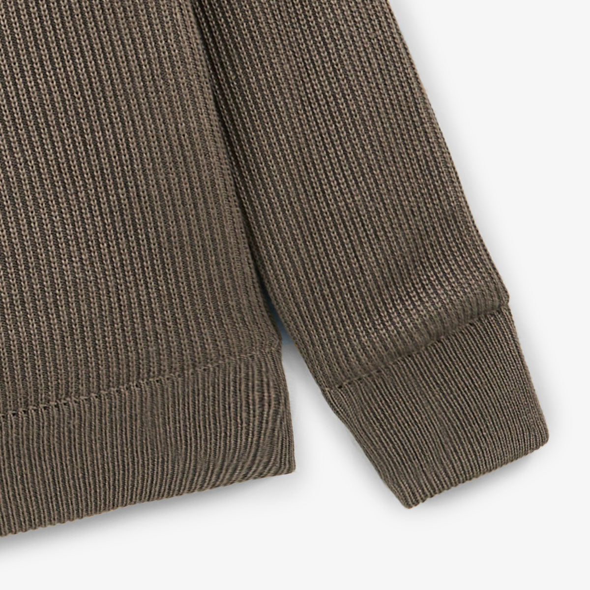 Gasparus Men's Brown Shitake Knit Down Jacket SERGE BLANCO