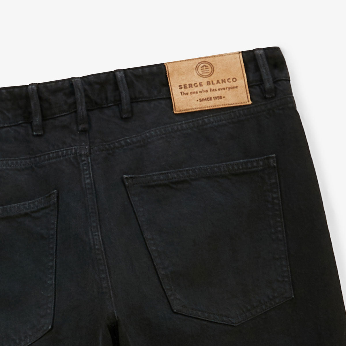 Jean 331 Tapered Fit Black Men's SERGE BLANCO